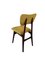 20th Century Chairs in Mustard Wool and Wood, 1960s, Set of 6, Image 4