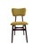 20th Century Chairs in Mustard Wool and Wood, 1960s, Set of 6 5