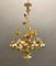 Italian Tole and Ceramic Rose Chandelier 10