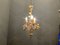 Italian Tole and Ceramic Rose Chandelier, Image 6