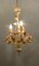 Italian Tole and Ceramic Rose Chandelier 2