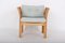 Club Chair in Oak and Fabric by Illum Wikkelsøe for CFC Silkeborg 1