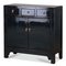 Dark Blue Lacquer Side Cabinet, Image 1