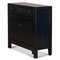 Dark Blue Lacquer Side Cabinet 4