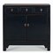 Dark Blue Lacquer Side Cabinet 2