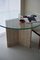 Travertine and Glass Dining Table, Italy 2