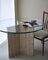 Travertine and Glass Dining Table, Italy 4
