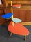 Mid-Century Multicolored Kidney-Shaped Plant or Flower Stand, 1950s 5