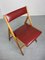 Chaise Pliante Eden Vintage Rouge par Gio Ponti 9