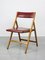 Chaise Pliante Eden Vintage Rouge par Gio Ponti 1