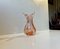 Twisted Vase aus pinkem Murano Glas von Seguso, 1960er 1