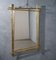 Mid-Century Italian Rectangular Brass Wall Mirror, 1950 9