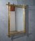 Mid-Century Italian Rectangular Brass Wall Mirror, 1950 1