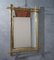 Mid-Century Italian Rectangular Brass Wall Mirror, 1950, Image 7