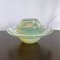 Mid-Century Modern Hand-Blown Opalescent Yellow Murano Art Glass Flying Saucer Bowl, Italy, 1950s, Image 10