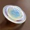 Mid-Century Modern Hand-Blown Opalescent Yellow Murano Art Glass Flying Saucer Bowl, Italy, 1950s 3