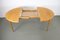 Table de Salle à Manger Ronde en Chêne avec Extension Centrale, 1960s 6