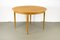 Round Oak Dining Table with Central Extension, 1960s 9