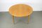 Table de Salle à Manger Ronde en Chêne avec Extension Centrale, 1960s 8