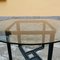 Tavolo con base in metallo e ripiano in vetro, Immagine 2