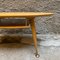 Low Coffee Table in Oak with Brass Details 2