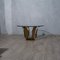 Mid-Century Italian School Round Brass and Glass Side Table, 1950s 11