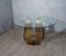 Mid-Century Italian School Round Brass and Glass Table, 1960s 5