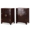 Mid-Sized Dark Lacquered Cabinets, Set of 2 1