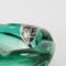 Centrotavola in cristallo verde smeraldo di Scailmont, Immagine 3