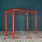 Mid-Century Red Metal Coffee Table, Italy, 1960s, Image 3