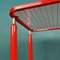 Mid-Century Red Metal Coffee Table, Italy, 1960s, Image 7