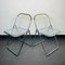 Mid-Century Plia Folding Chairs from Piretti, Italy, 1980s, Set of 2 5