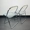 Mid-Century Plia Folding Chairs from Piretti, Italy, 1980s, Set of 2 3