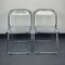 Mid-Century Plia Folding Chairs from Piretti, Italy, 1980s, Set of 2, Image 8