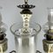 Lampadario vintage in porcellana e ottone a 3 luci, anni '50, Immagine 10
