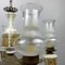 Large Vintage Porcelain & Brass Chandelier with 6 Lights, Italy, 1950s 11