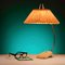 Mid-Century Tischlampe aus Messing mit Plissiertem Schirm & Schrumpflack Sockel von Cosack 4