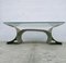 Coffee Table in Steel and Glass by Francois Monnet for Kappa, 1970s 5