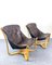 Norwegian Leather Lounge Chairs, 1970s, Set of 2, Image 2