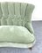 Swedish Green Velvet Sofa, 1940s 9
