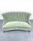 Swedish Green Velvet Sofa, 1940s 2