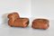 Soriana Lounge Chair with Ottoman by Tobia & Afra Scarpa for Cassina, 1970s, Set of 2 1