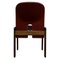 Model 121 Dining Chairs in English Red Leather and Walnut by Afra and Tobia Scarpa for Cassina, 1967, Set of 10 17