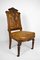 Napoleon III Chair in Walnut, Leather and Marble, 1860s, Image 2