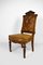 Napoleon III Chair in Walnut, Leather and Marble, 1860s, Image 1