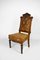 Napoleon III Chair in Walnut, Leather and Marble, 1860s, Image 3
