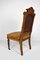 Napoleon III Chair in Walnut, Leather and Marble, 1860s, Image 5