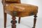 Napoleon III Chair in Walnut, Leather and Marble, 1860s, Image 9