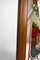 Espejo modernista con escena bucólica pintada, década de 1900, Imagen 9