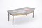 Large Mid-Century Mosaic and Brass Coffee Table by Berthold Müller-Oerlinghausen 7